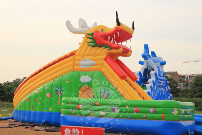 潮南充气大滑梯